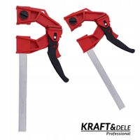 Ścisk stolarski kraft&dele 230 kg 400 x 100 mm KD10711