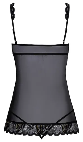 kissable babydoll s/m - elegancka koronkowa koszulka z stringami na Arena.pl