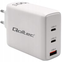 Ładowarka sieciowa 100W GaN 5-20V 1.5-3A 2xUSB-C PD 1xUSB QC3.0