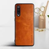 Etui AIORIA Vintage LEATHER do Xiaomi Mi 9 SE pomarańczowy