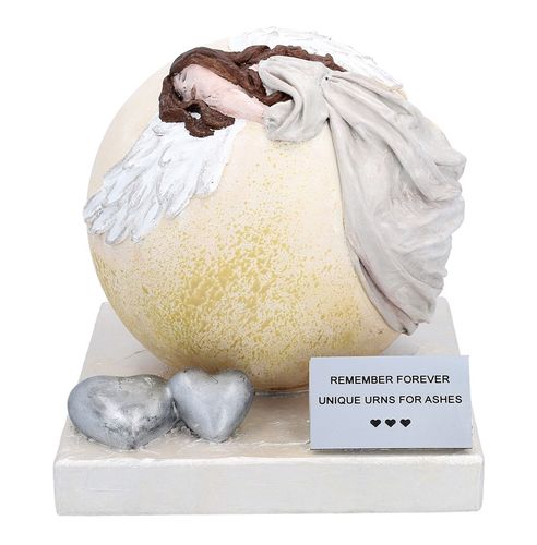 Artystyczna urna z aniołem Unikalna urna na prochy - Plakietka na Arena.pl