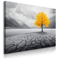 Obraz Canvas Do Sypialni Abstrakcja Krajobraz Drzewo Góry 90cm x 60cm