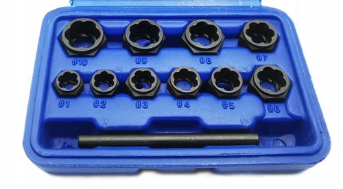 Nasadki Falon-Tech FT1005 do uszkodzonych śrub i nakrętek 11 el. Cr-Mo na Arena.pl