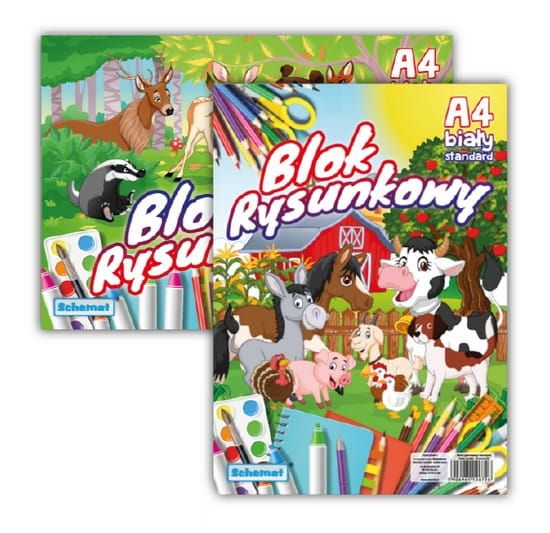 blok rysunkowy 10szt. BIAŁY A4 zdjęcie 1