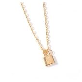 Naszyjnik Delikatny Wisząca Kłódka N724