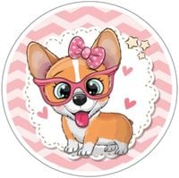 Opłatek na tort Urodziny Pies Piesek Pieski Okazjonalny