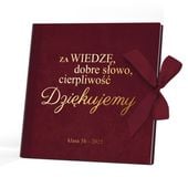 Album na Zdjęcia Welurowy z Nadrukiem Prezent dla Nauczyciela Wychowawcy