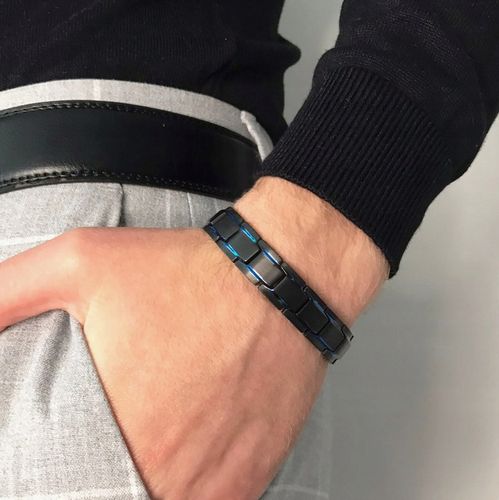 MODNA Bransoletka Magnetyczna Moc Zdrowotna Męska STAL NIERDZEWNA PREMIUM na Arena.pl