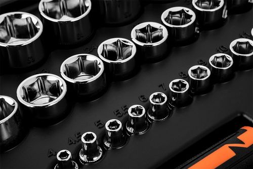 NEO TOOLS Klucze Nasadowe 94 Elementy 1/4, 1/2 CrV Zestaw Narzędzi Walizka na Arena.pl