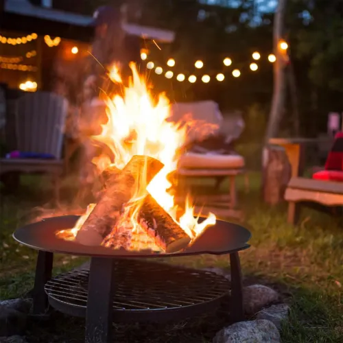 PŁYTA ŻELIWNA GRILLOWA 45 CM Z 3 NÓŻKAMI PATELNIA WOK NA OGNISKO PALENISKO na Arena.pl