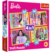 ND24_25949 Puzzle - 4w1 - Wesoly swiat Barbie Tre