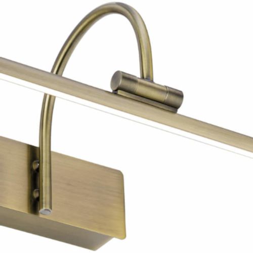 Galeryjka LAMPA ścienna GIOTTO LED 8168 Nowodvorski metalowa OPRAWA kinkiet LED 8W 3000K nad obrazy mosiądz na Arena.pl