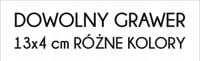 Grawerowana tabliczka Laminat 13x4 DOWOLNY GRAWER napis logo biała