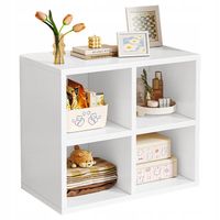 REGAŁ OTWARTY STOJĄCY MODUŁOWY BIAŁY PÓŁKA KOMODA LOFT SKANDYNAWSKI