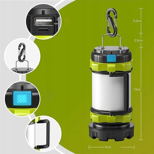 LAMPA TURYSTYCZNA LED LATARKA KEMPINGOWA POWERBANK na Arena.pl