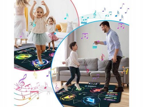 Duża Mata Taneczna dla Dzieci Zabawa Rozgrywka Taniec w Jednym ZA5337 na Arena.pl