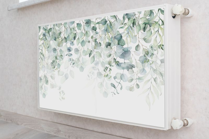 MASKOWNICA Magnetyczna Grzejnika Magnes Akwarelowe Listki 120cm x 60cm zdjęcie 4