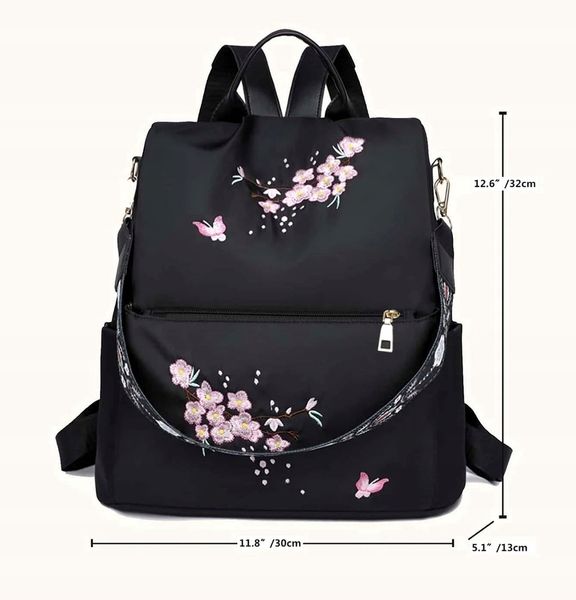 Plecak Czarny Pojemny 2W1 Torebka Wodoodporny zdjęcie 9