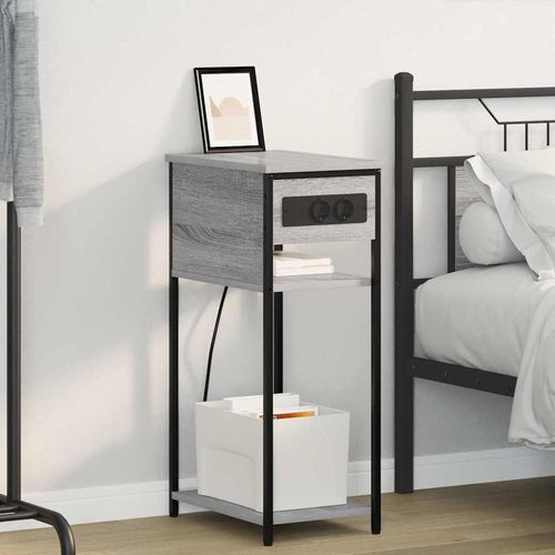 Szafka Nocna Szary dąb sonoma 28.1 x 40.9 x 75 cm na Arena.pl