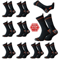 9x Wysokie ANTYBAKTERYJNE SKARPETY ROBOCZE WORK Ag+ STABILIZACJA język