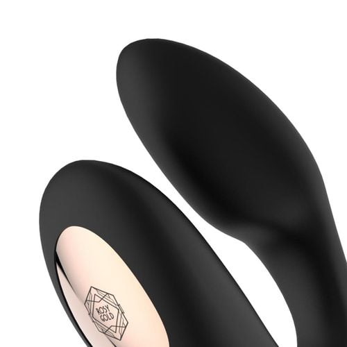 rosy gold - c-shape vibrator with luxury charging case - black na Arena.pl