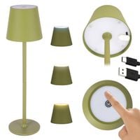 lampa led stołowa 38,5 cm bezprzewodowa 3 tryby dotykowa lampka nocna usb-c