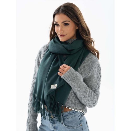 PETERSON szalik duży ciepły elegancki miły w dotyku 180x65 S001 c.zielony na Arena.pl