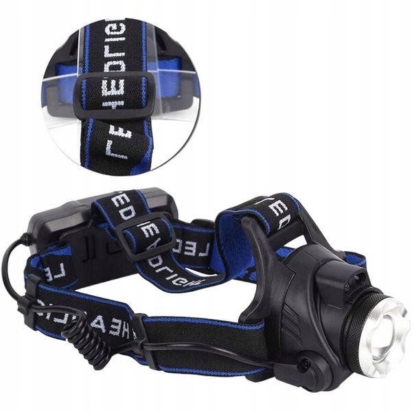 LATARKA CZOŁOWA CZOŁÓWKA LAMPKA LED Zoom 3 TRYBY zdjęcie 8