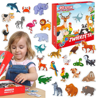 Zestaw Magnesów Zwierzęta Zestaw Solidne Wykonanie Urocze Obrazki 6032-41