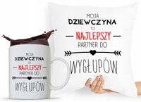 Zestaw Poduszka + Kubek Prezent Dla Dziewczyny Z Nadrukiem Ze Zdjęciem