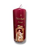 Świeca Bożo-Narodzeniowa Bordowa