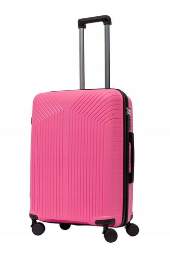 Wytrzymała Walizka Rozmiar Średni 65L Polipropylen 4 Koła Bagaż na Arena.pl