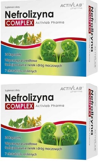 2x Nefrolizyna COMPLEX prawidłowe funkcjonowanie nerek 30 kapsułek zdjęcie 1