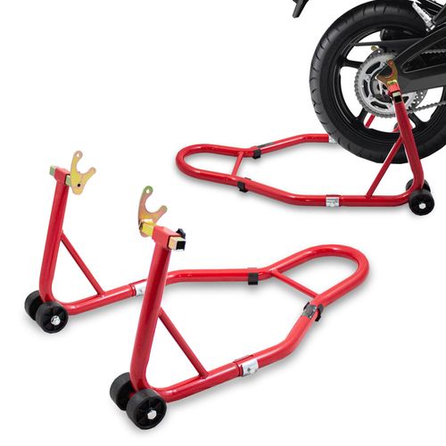 Stojak do motocykla tył czerwony na Arena.pl