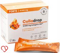 AURA HERBALS COLLADROP FORTE Kolagen Rybi Morski 10000 Koenzym Q10 30sasz