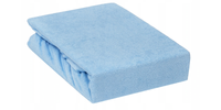 Prześcieradło frotte 180x80 niebieskie