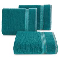 Ręcznik bawełniany frotte z bordiurą FILON10 50X90 turkusowy