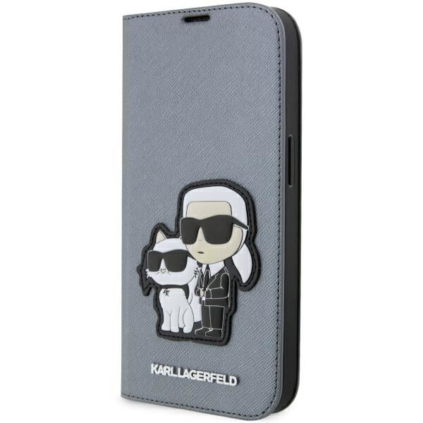 Etui Karl Lagerfeld do iPhone 14 Pro, Srebrny zdjęcie 1