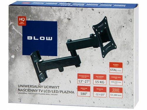 MOCNY UCHWYT ŚCIENNY OBROTOWY WIESZAK DO TV MONITORA 10-32" CALE VESA na Arena.pl