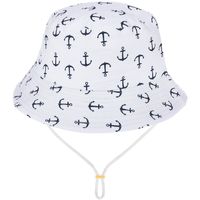 Biały Kapelusz Dziecięcy Z Regulacją Bawełniany Letni Kap-Mds-10