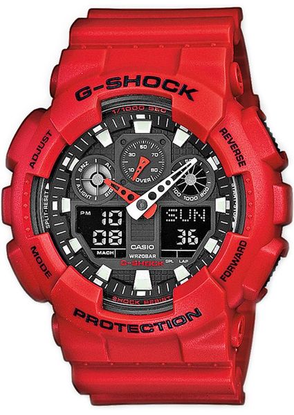 zegarek męski casio g-shock ga-100b-4aer + box zdjęcie 1