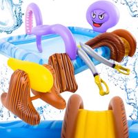 WODNY PLAC ZABAW DLA DZICIE BASEN ZJEŻDZALNIA ARMATA WODNA DMUCHANY 300L