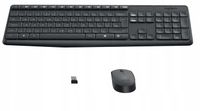 Logitech MK235 zestaw bezprzewodowa niska klawiatura mysz 920-007931 czarna
