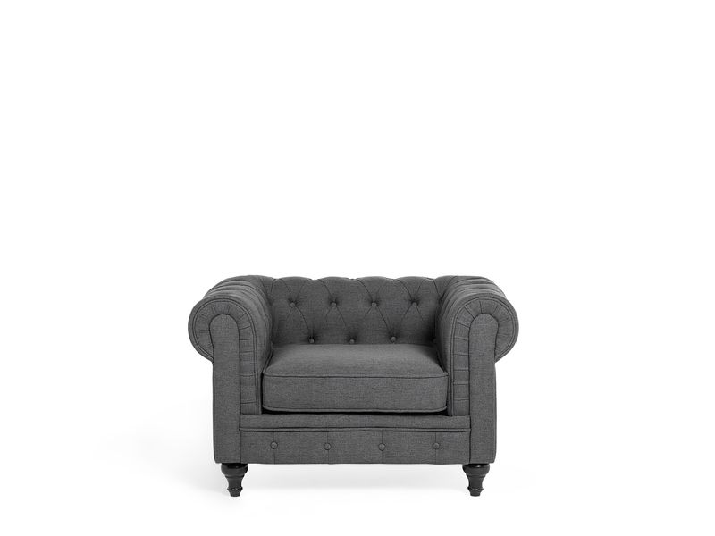 Fotel szary CHESTERFIELD zdjęcie 4