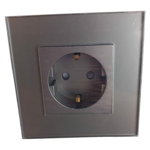 Gniazdko 16A szklane podtynkowe ścienne Szare na Arena.pl