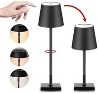 ELEGANCKA NOWOCZESNA BEZPRZEWODOWA LAMPKA NOCNA DOTYKOWA LED USB 3