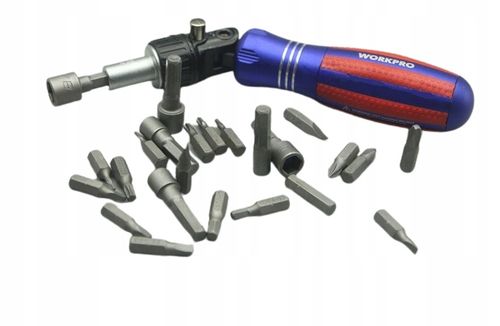 ZESTAW 24 BITÓW Z GRZECHOTKĄ WORKPRO W021183 PREZENT DLA NIEGO na Arena.pl