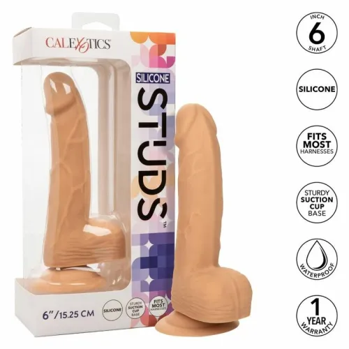 calexotics dong silikonowy 15,24 cm skora z przyssawką elastyczny na Arena.pl