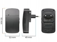 DZWONEK BEZPRZEWODOWY BEZBATERYJNY DO DRZWI FURTKI WODOODPORNY 150M