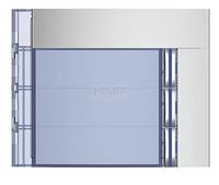 SFERA: Plakietka modułu z 4 przyciskami - 3 przyciski - Aluminium Legrand 352031